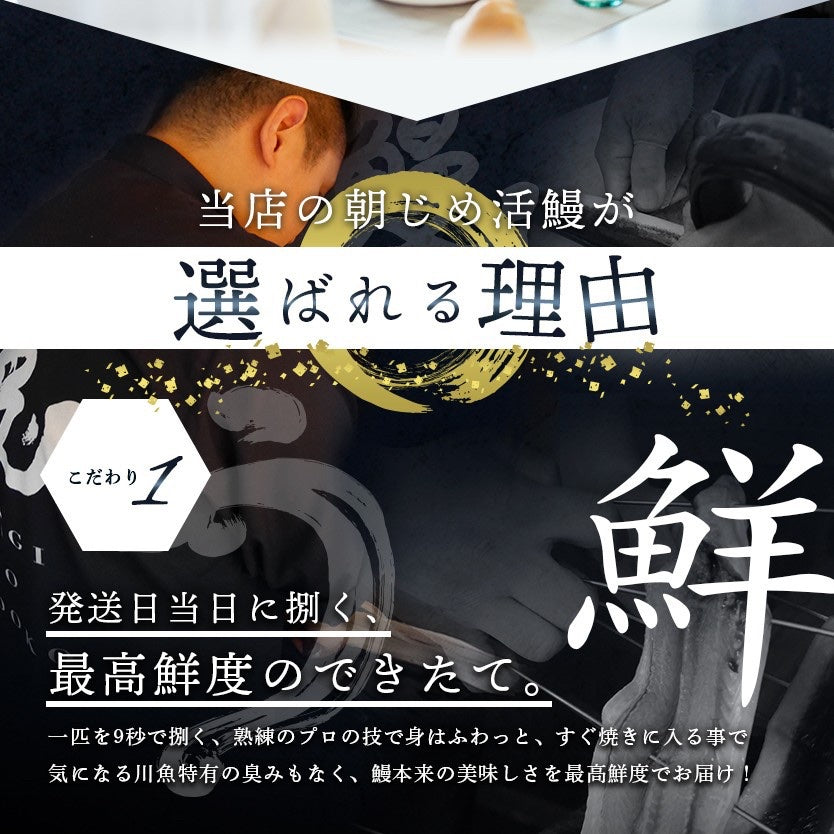 国産プレミアム鰻の棒寿司と生天使の海老棒寿司との２本セット